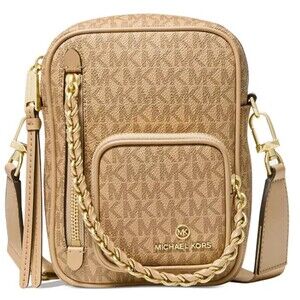 Michael Michael Kors Signature Elliot Small North South Utility Camera Crossbody